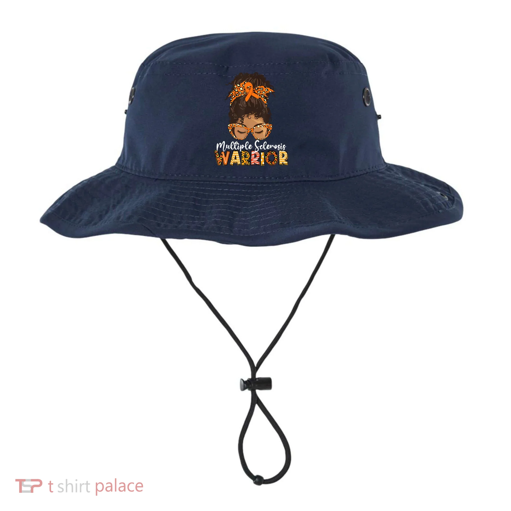  MS Warrior Messy Bun - Multiple Sclerosis Awareness Bucket Hat