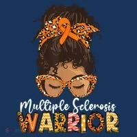  MS Warrior Messy Bun - Multiple Sclerosis Awareness Bucket Hat thumb 4