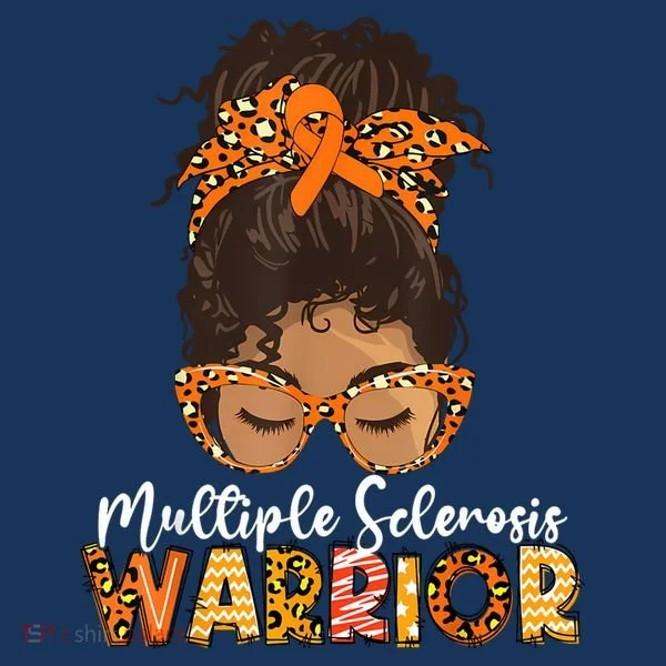  MS Warrior Messy Bun - Multiple Sclerosis Awareness Bucket Hat