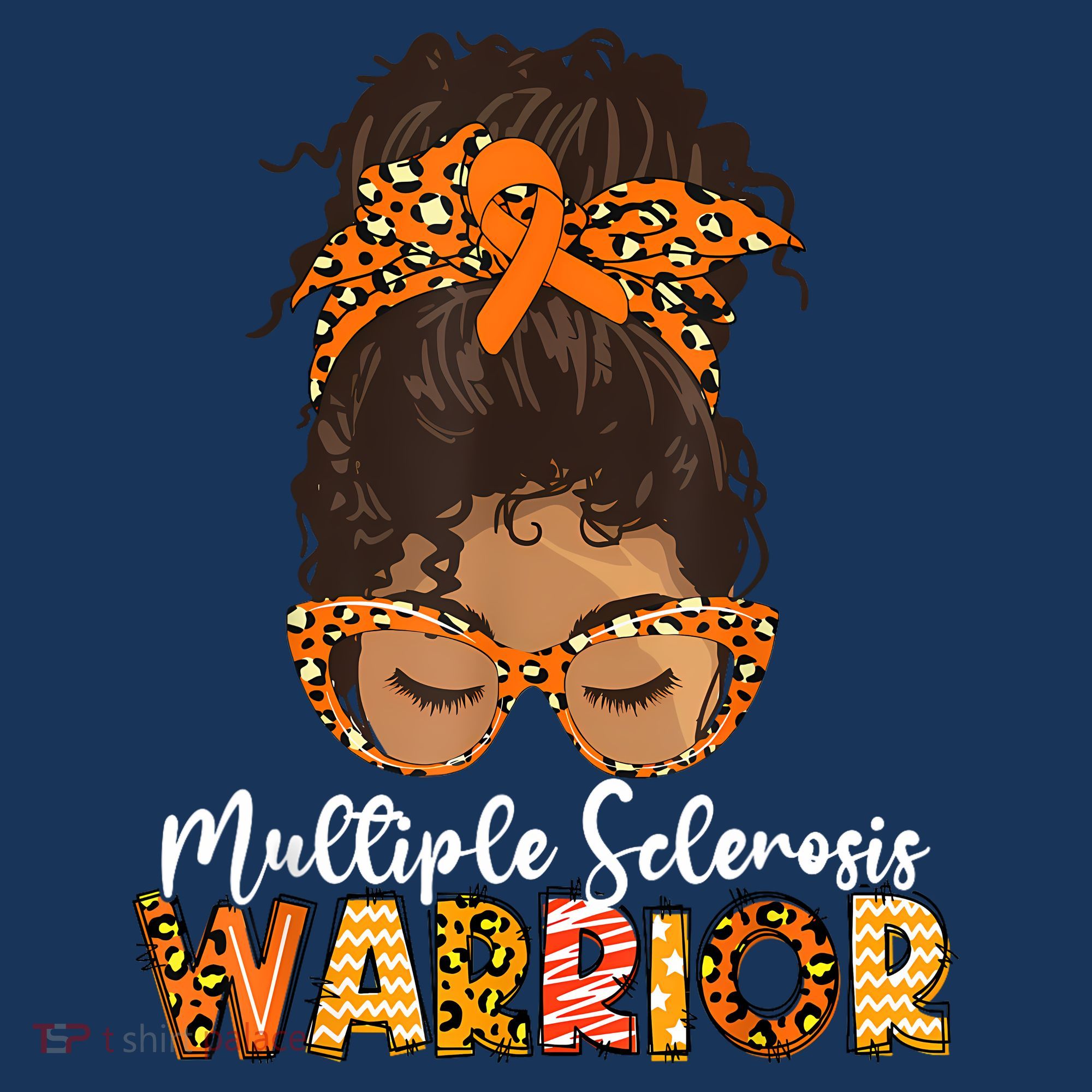  MS Warrior Messy Bun - Multiple Sclerosis Awareness Mousepad