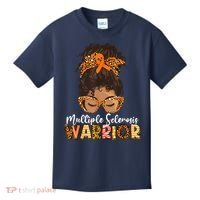  MS Warrior Messy Bun - Multiple Sclerosis Awareness Kids T-Shirt thumb 0