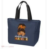  MS Warrior Messy Bun - Multiple Sclerosis Awareness Tote Bag thumb 3