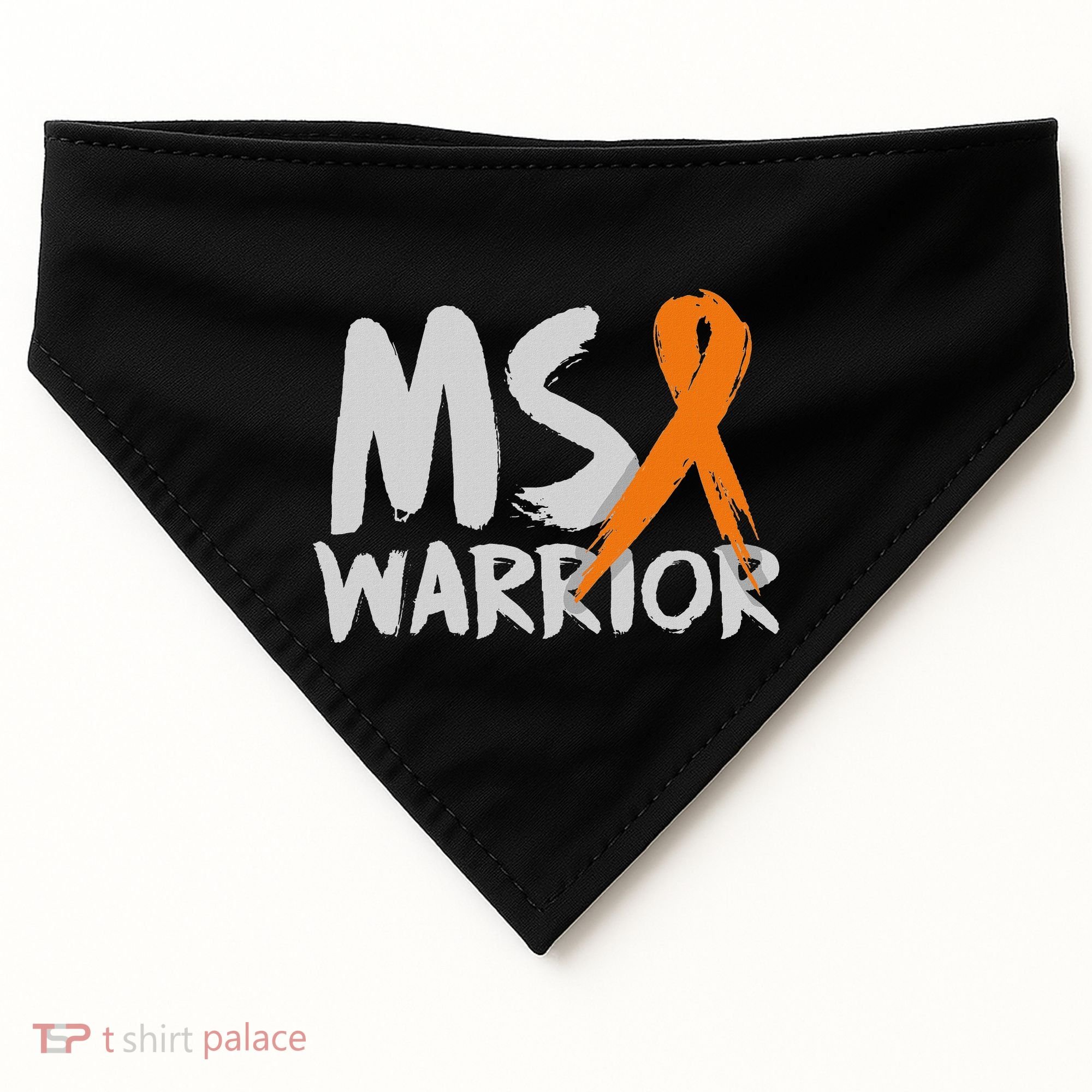Ms Warrior Multiple Sclerosis Awareness Month USA-Made Doggie Bandana