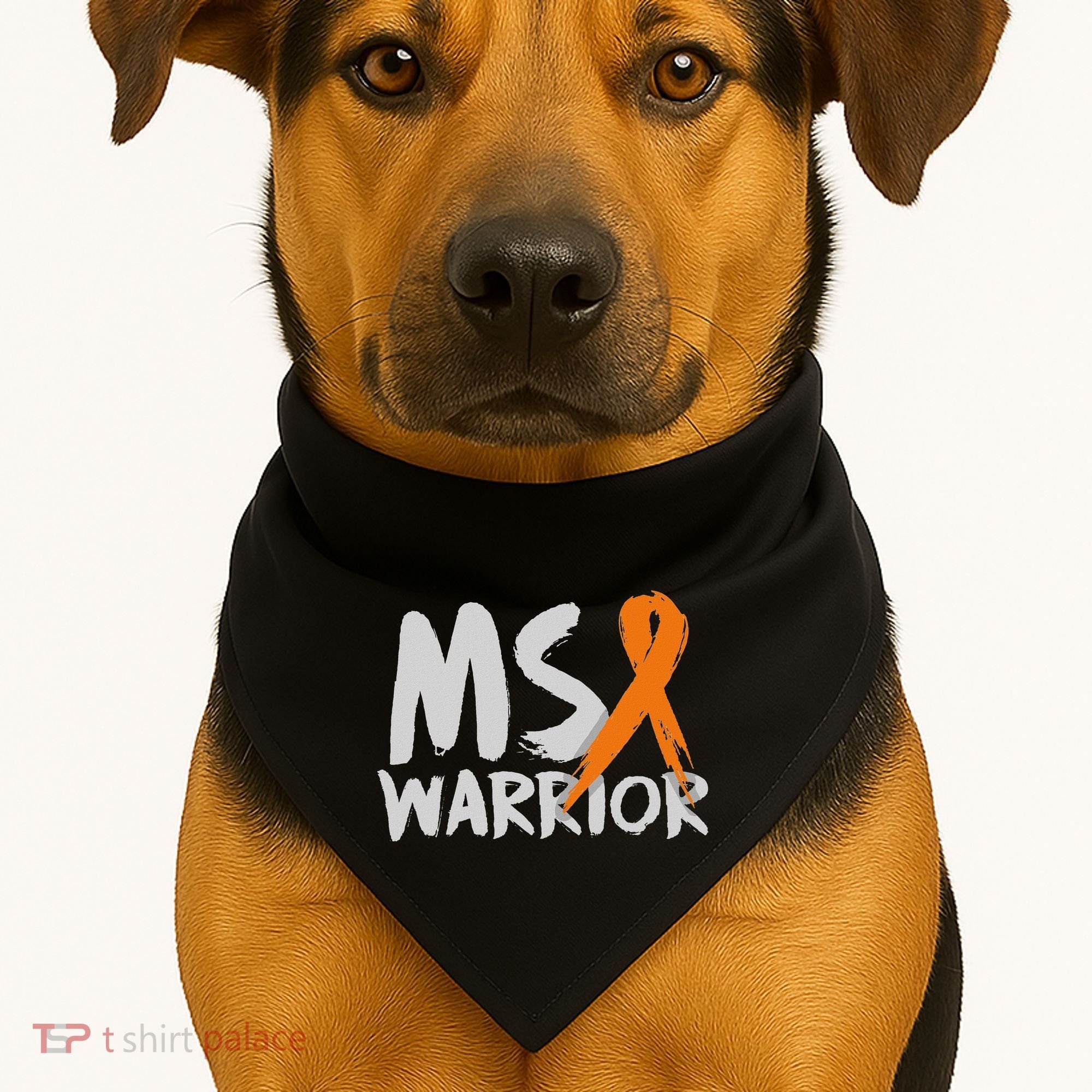 Ms Warrior Multiple Sclerosis Awareness Month USA-Made Doggie Bandana