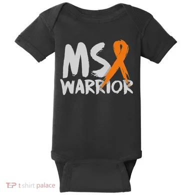 Ms Warrior Multiple Sclerosis Awareness Month Baby Bodysuit