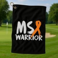 Ms Warrior Multiple Sclerosis Awareness Month Golf Towel thumb 1
