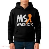 Ms Warrior Multiple Sclerosis Awareness Month Kids Hoodie thumb 4