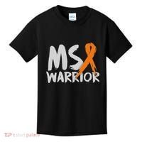 Ms Warrior Multiple Sclerosis Awareness Month Kids T-Shirt thumb 0