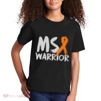 Ms Warrior Multiple Sclerosis Awareness Month Kids T-Shirt thumb 2