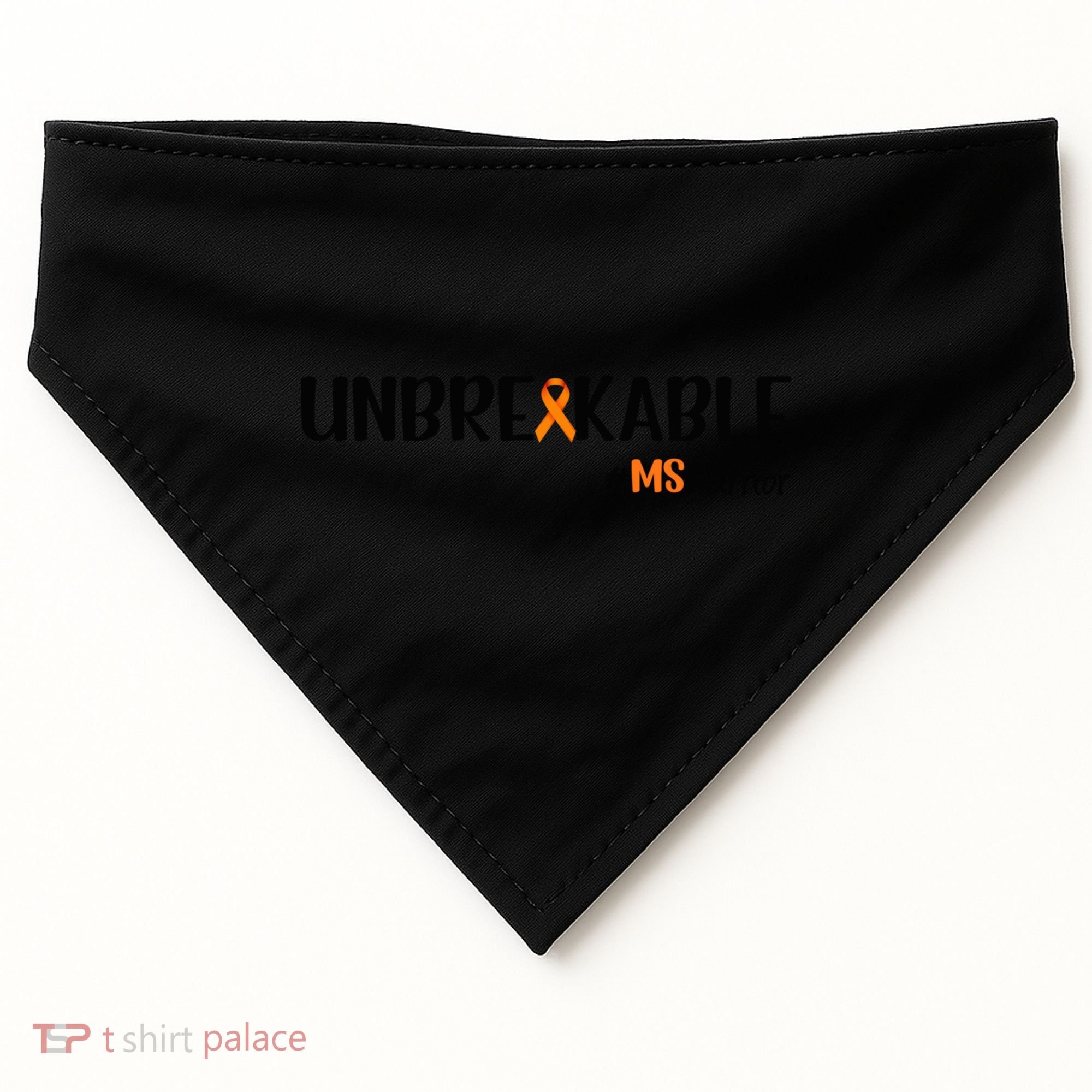 Ms Warrior Multiple Sclerosis Awareness Unbreakable Ms Meaningful Gift USA-Made Doggie Bandana