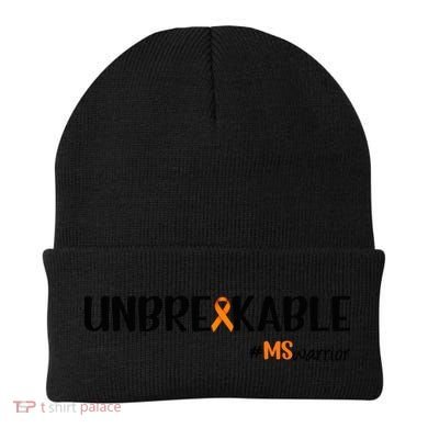 Ms Warrior Multiple Sclerosis Awareness Unbreakable Ms Meaningful Gift Beanie