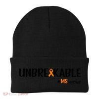 Ms Warrior Multiple Sclerosis Awareness Unbreakable Ms Meaningful Gift Beanie thumb 0