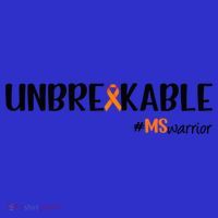 Ms Warrior Multiple Sclerosis Awareness Unbreakable Ms Meaningful Gift Kids Sweatshirt thumb 2