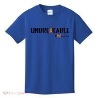 Ms Warrior Multiple Sclerosis Awareness Unbreakable Ms Meaningful Gift Kids T-Shirt thumb 0