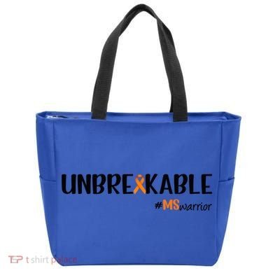 Ms Warrior Multiple Sclerosis Awareness Unbreakable Ms Meaningful Gift Tote Bag