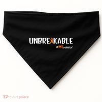 Ms Warrior Multiple Sclerosis Awareness Unbreakable Ms Great Gift USA-Made Doggie Bandana thumb 0
