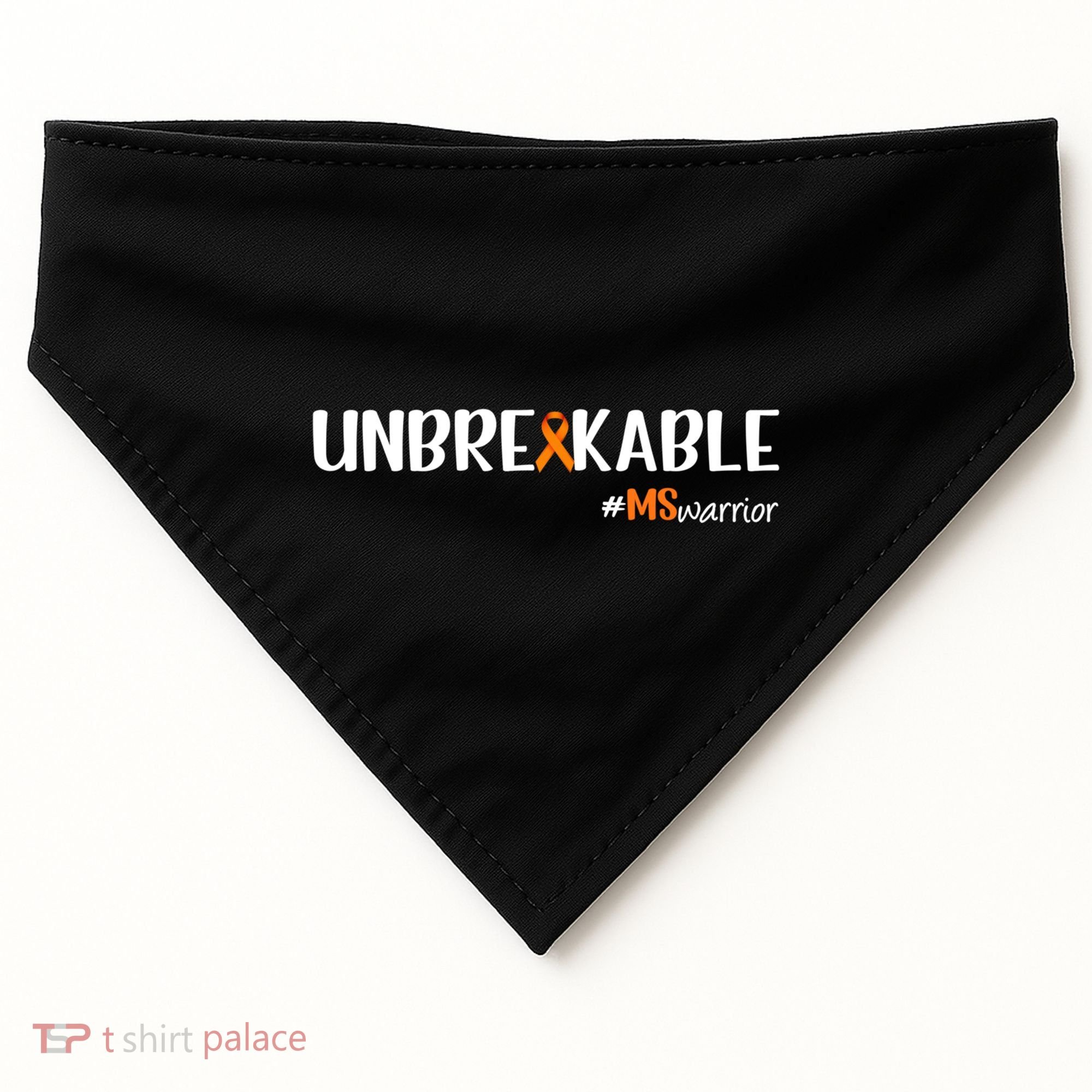 Ms Warrior Multiple Sclerosis Awareness Unbreakable Ms Great Gift USA-Made Doggie Bandana