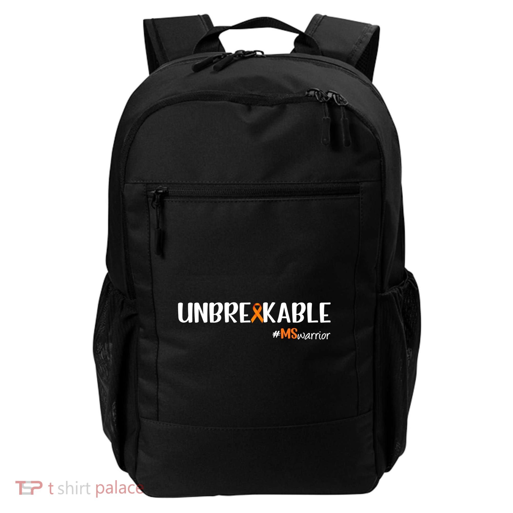 Ms Warrior Multiple Sclerosis Awareness Unbreakable Ms Great Gift Backpack