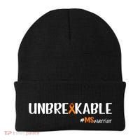 Ms Warrior Multiple Sclerosis Awareness Unbreakable Ms Great Gift Beanie thumb 0