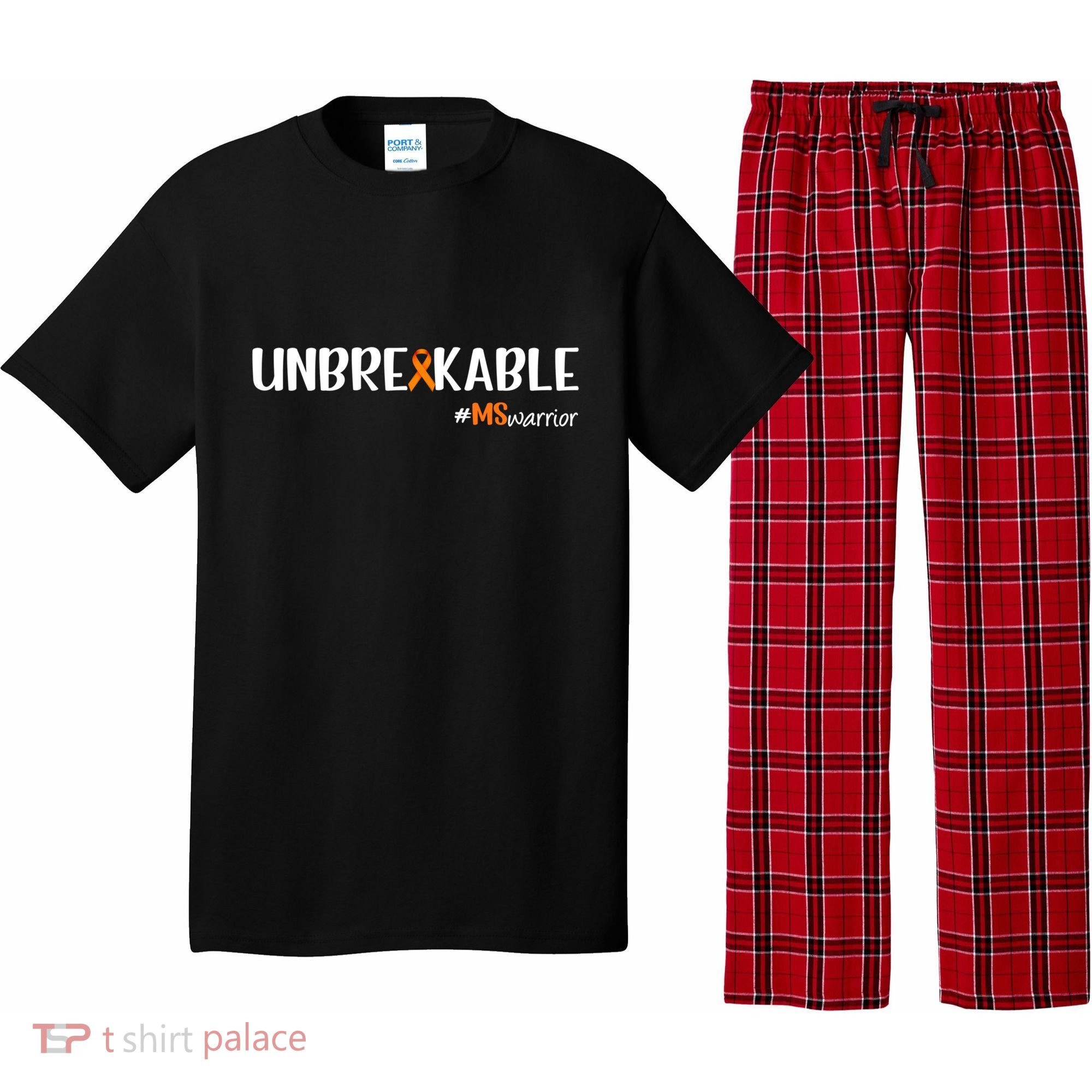 Ms Warrior Multiple Sclerosis Awareness Unbreakable Ms Great Gift Pajama Set