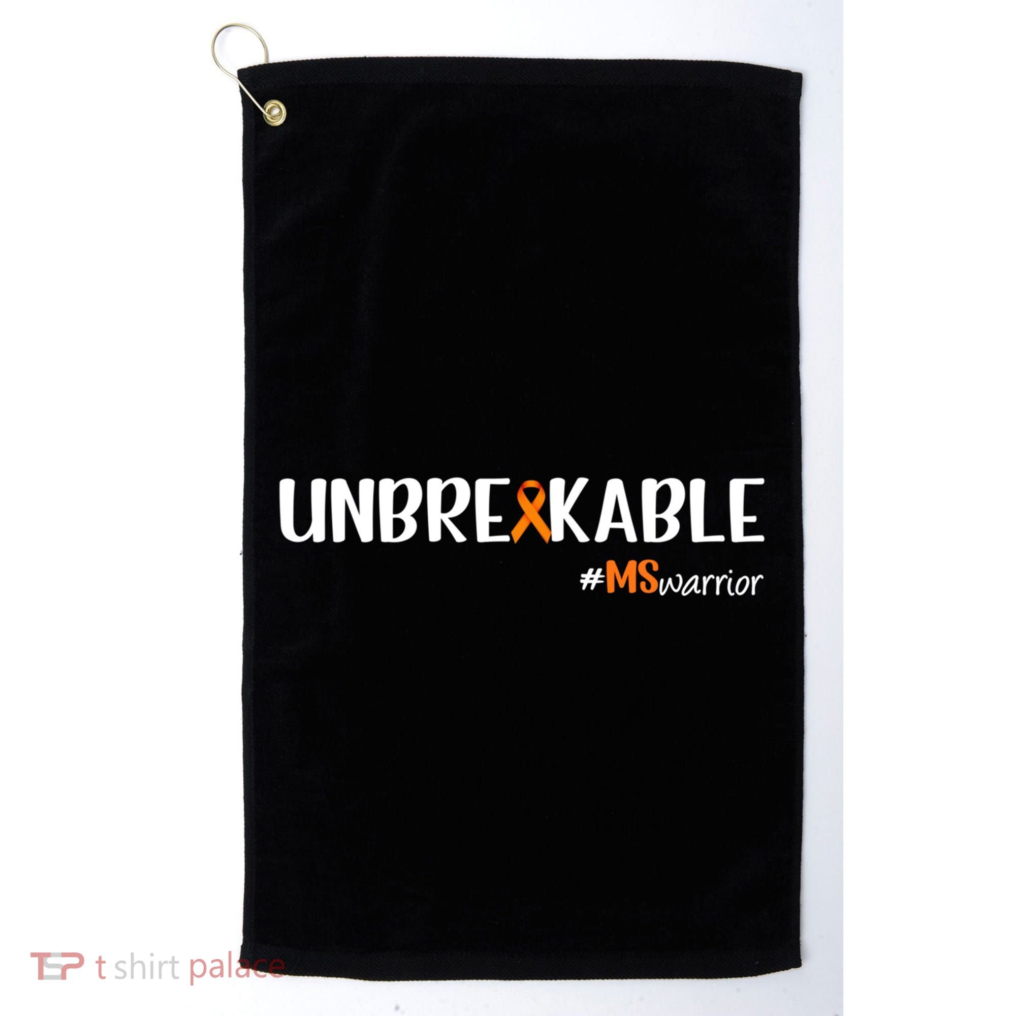 Ms Warrior Multiple Sclerosis Awareness Unbreakable Ms Great Gift Golf Towel