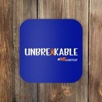 Ms Warrior Multiple Sclerosis Awareness Unbreakable Ms Great Gift Coaster thumb 0