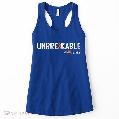 Ms Warrior Multiple Sclerosis Awareness Unbreakable Ms Great Gift Women's Tank Top