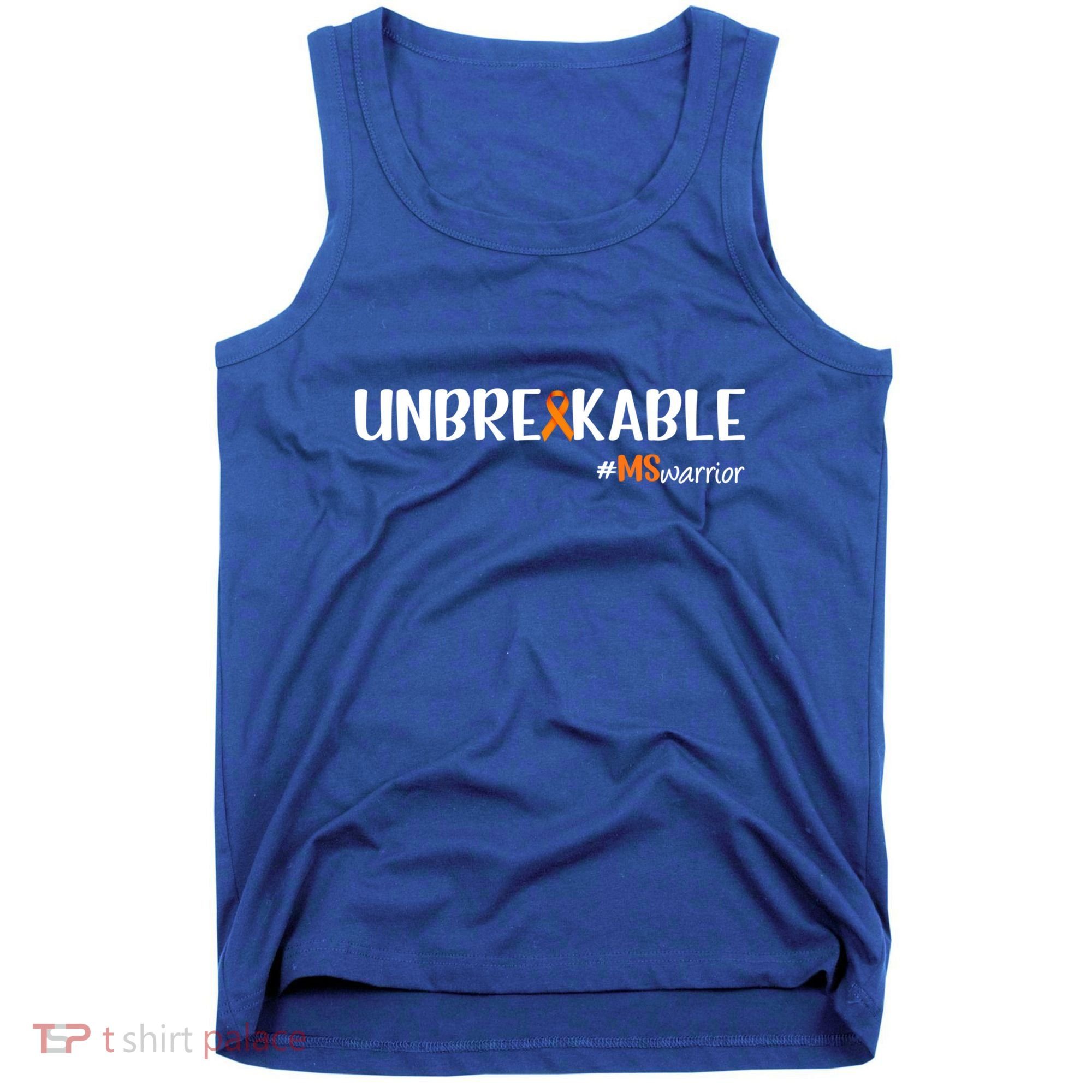 Ms Warrior Multiple Sclerosis Awareness Unbreakable Ms Great Gift Tank Top
