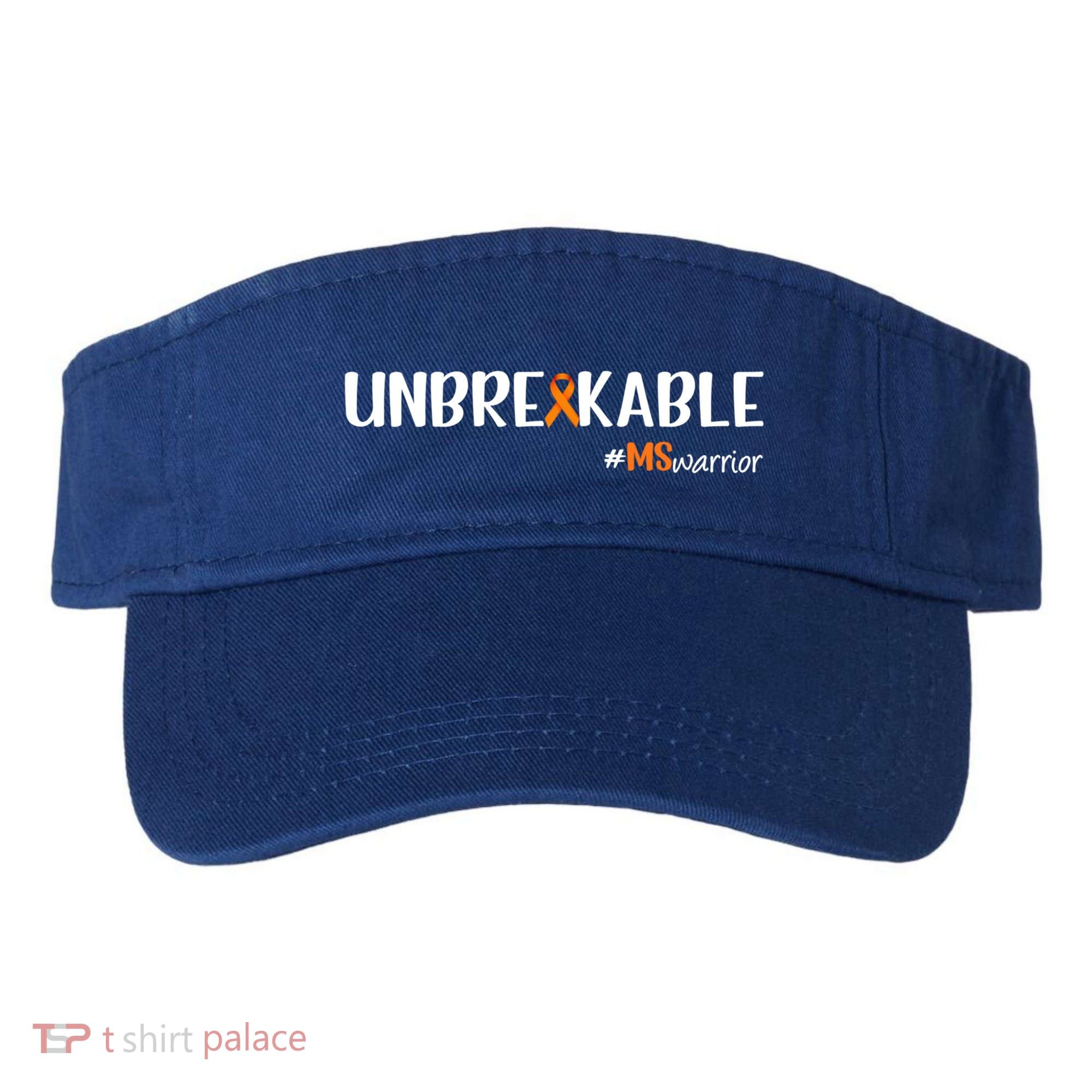 Ms Warrior Multiple Sclerosis Awareness Unbreakable Ms Great Gift Visor