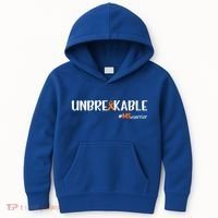 Ms Warrior Multiple Sclerosis Awareness Unbreakable Ms Great Gift Kids Hoodie thumb 0