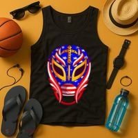 Mexican Wrestling Mask Tank Top thumb 4