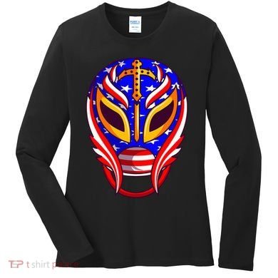 Mexican Wrestling Mask Women's Long Sleeve Shirt