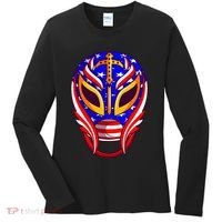 Mexican Wrestling Mask Women's Long Sleeve Shirt thumb 0