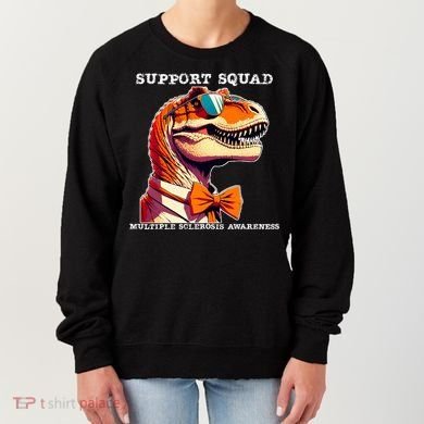 Ms Warrior Ms Support Squad Multiple Sclerosis Awareness Women's Sweatshirt