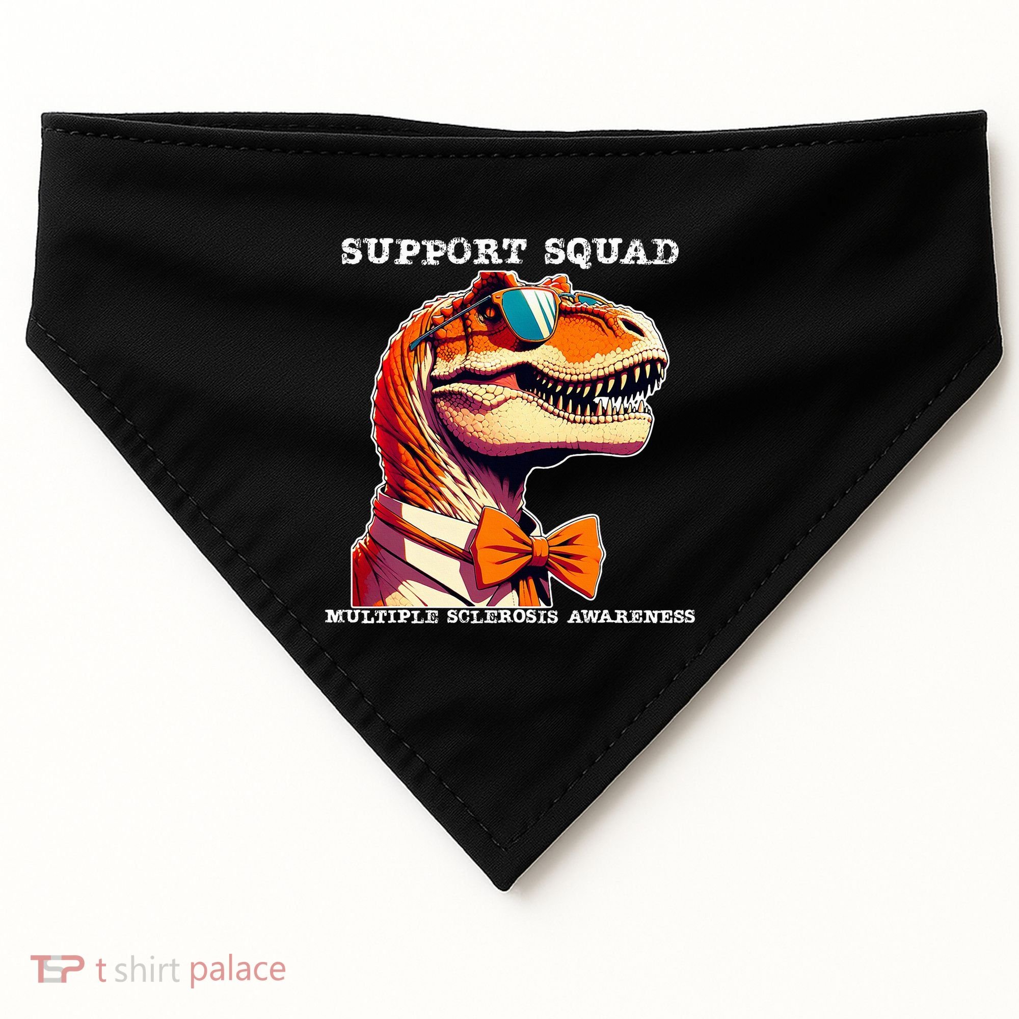 Ms Warrior Ms Support Squad Multiple Sclerosis Awareness USA-Made Doggie Bandana