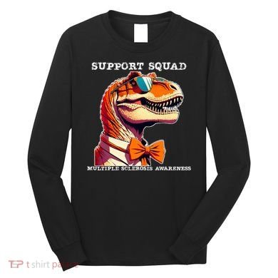 Ms Warrior Ms Support Squad Multiple Sclerosis Awareness Long Sleeve Shirt