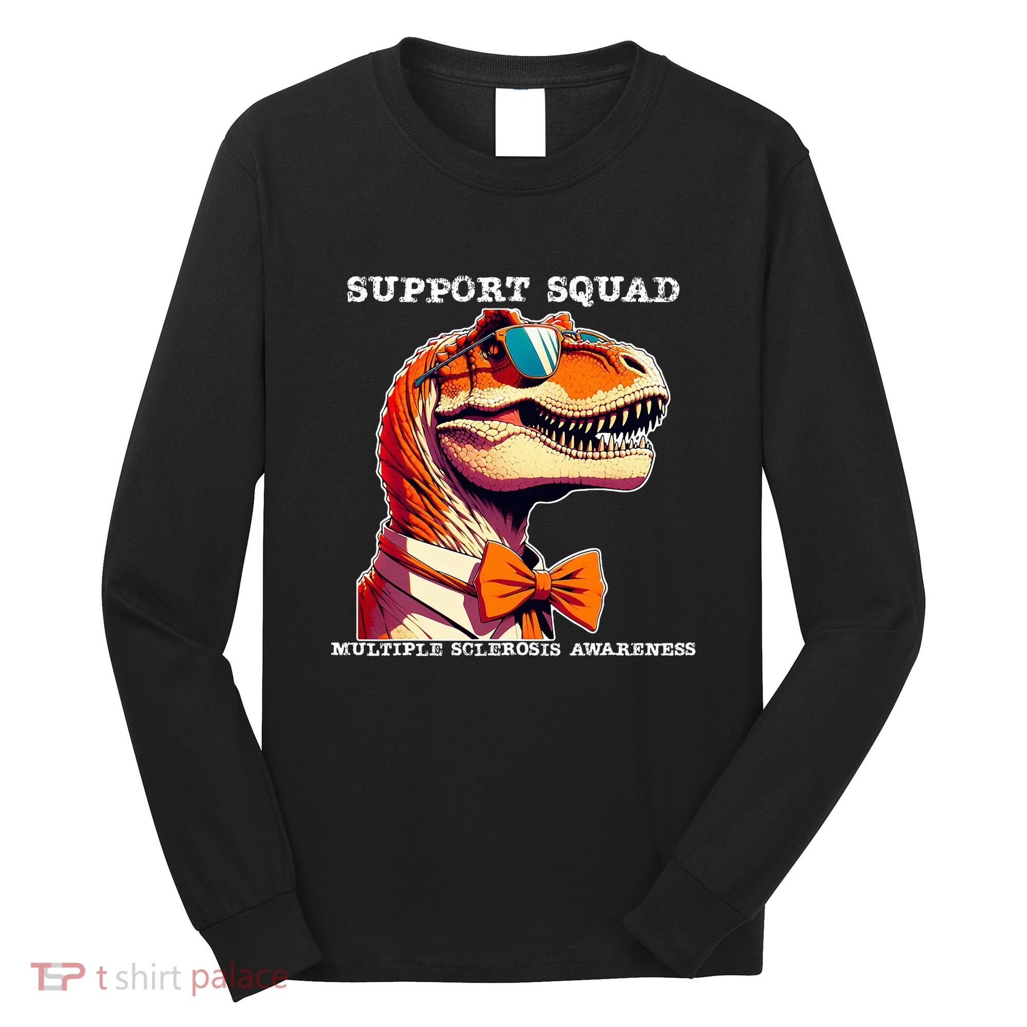 Ms Warrior Ms Support Squad Multiple Sclerosis Awareness Long Sleeve Shirt