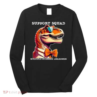 Ms Warrior Ms Support Squad Multiple Sclerosis Awareness Long Sleeve Shirt