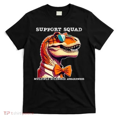 Ms Warrior Ms Support Squad Multiple Sclerosis Awareness T-Shirt