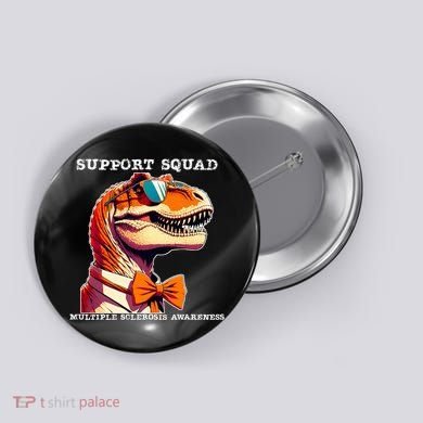 Ms Warrior Ms Support Squad Multiple Sclerosis Awareness Button