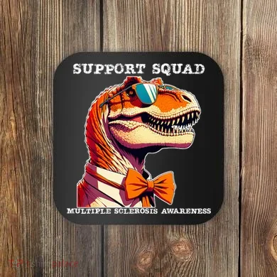 Ms Warrior Ms Support Squad Multiple Sclerosis Awareness Coaster