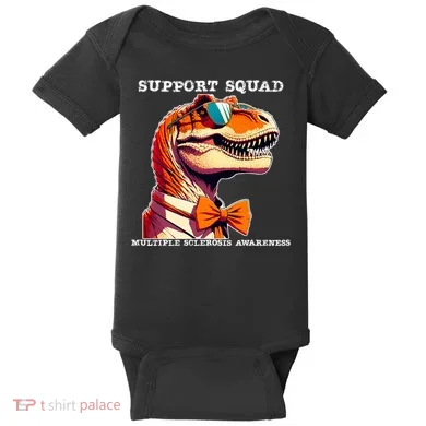 Ms Warrior Ms Support Squad Multiple Sclerosis Awareness Baby Bodysuit