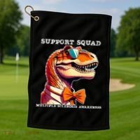 Ms Warrior Ms Support Squad Multiple Sclerosis Awareness Golf Towel thumb 1