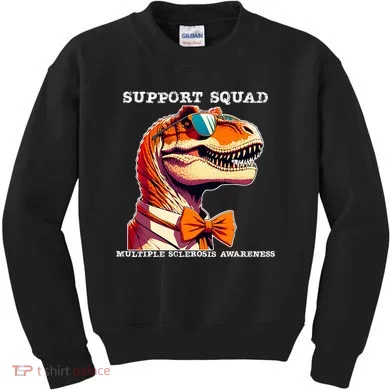 Ms Warrior Ms Support Squad Multiple Sclerosis Awareness Kids Sweatshirt