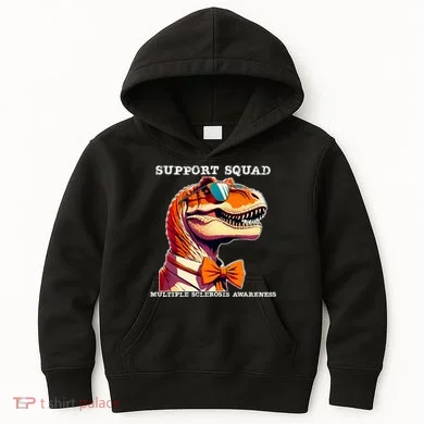 Ms Warrior Ms Support Squad Multiple Sclerosis Awareness Kids Hoodie