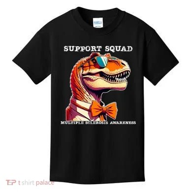 Ms Warrior Ms Support Squad Multiple Sclerosis Awareness Kids T-Shirt