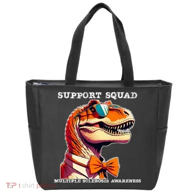 Ms Warrior Ms Support Squad Multiple Sclerosis Awareness Tote Bag