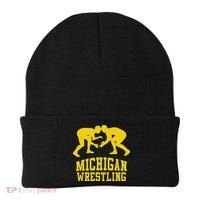 Michigan Wrestling Beanie thumb 0