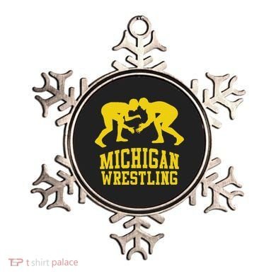Michigan Wrestling Ornament