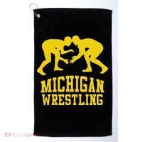 Michigan Wrestling Golf Towel thumb 0